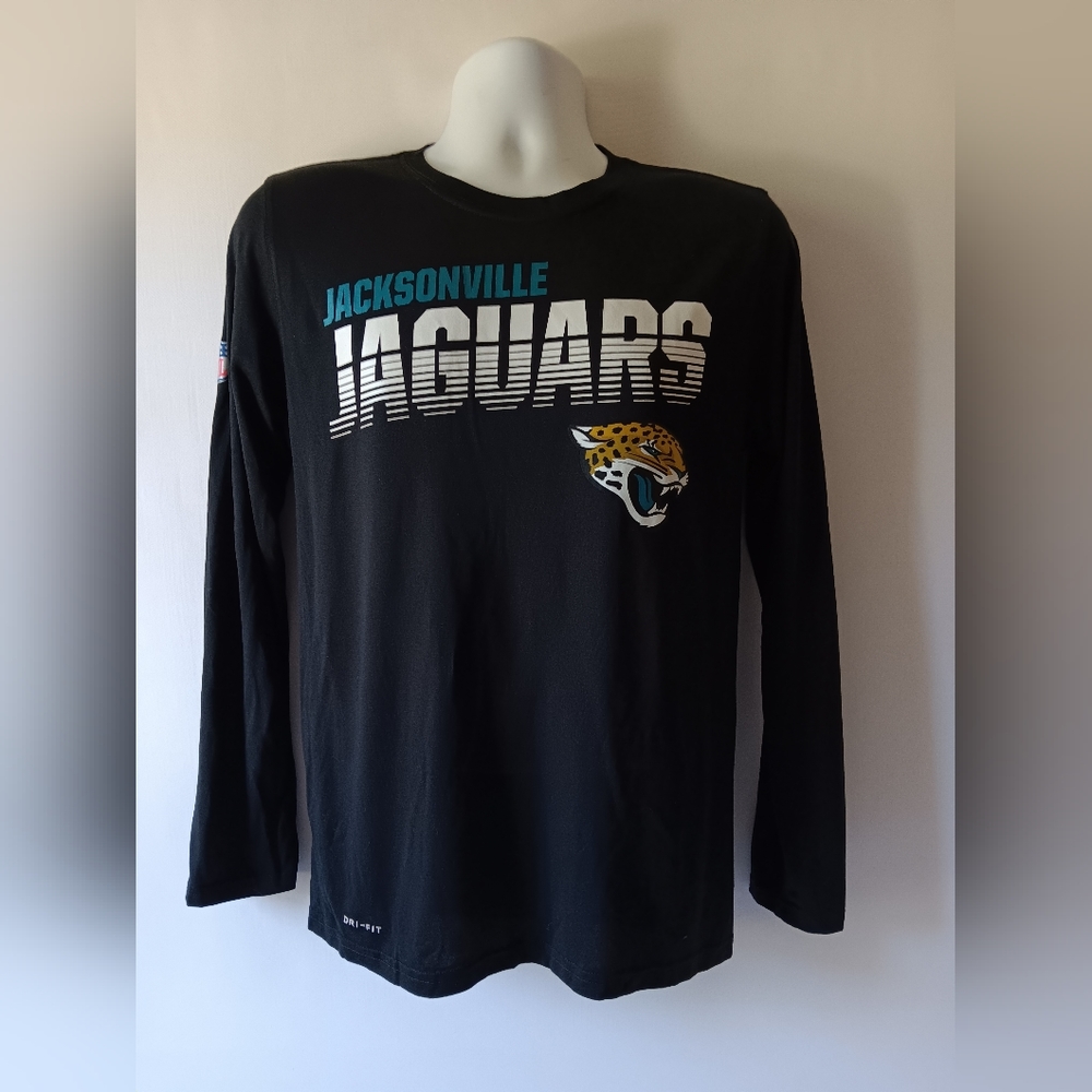 Nike Jacksonville Jaguars men's black long sleeve t-shirt size S - Picture 1 of 8